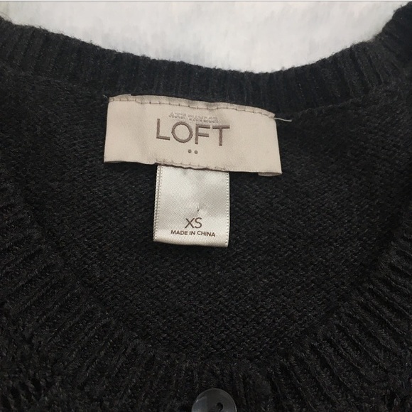 Like New Gray Ann Taylor Loft Cardigan Sweater - Picture 4 of 5